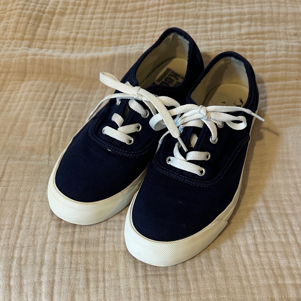 Classic Navy Canvas Sneakers